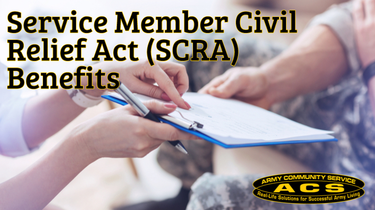 Us Army Mwr View Event Service Member Civil Relief Act Scra Benefits 5266