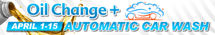 Click here for Oil Change Plus Service with Automatic Car Wash details.