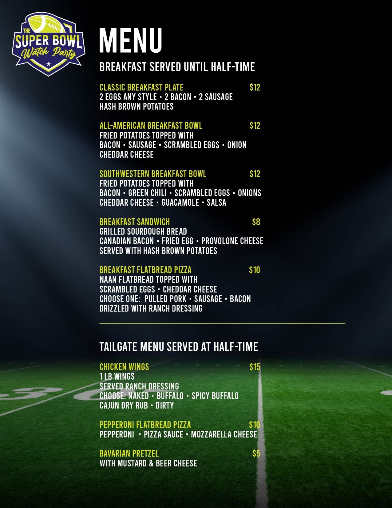 SuperBowlWatchParty2025 MENU updated.jpg