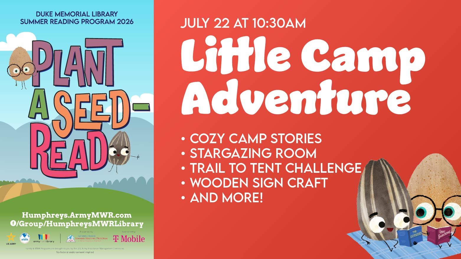 Summer Reading Program Little Camp Adventure