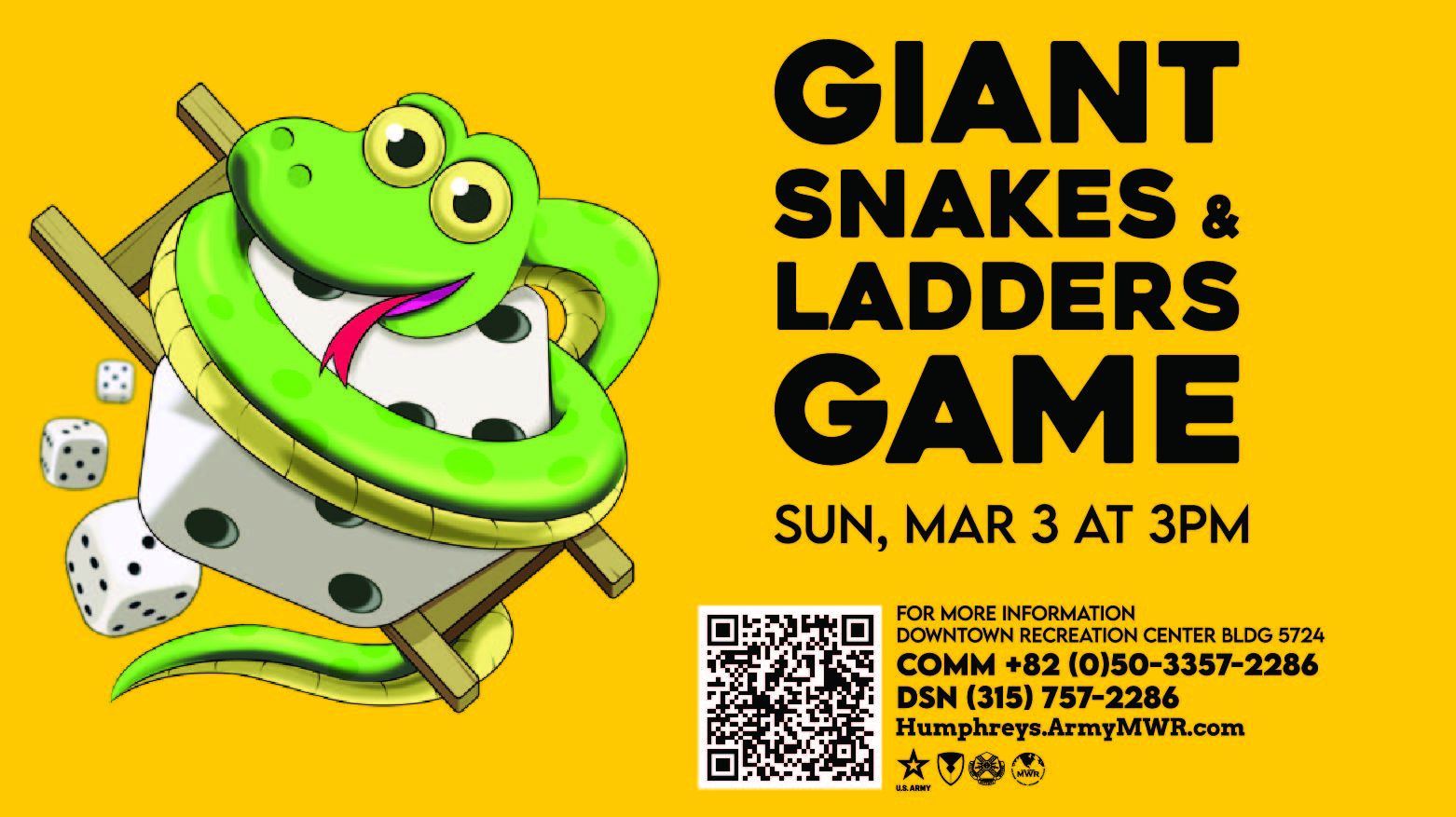 View Event :: Giant Snakes & Ladders Game :: Humphreys :: US Army MWR